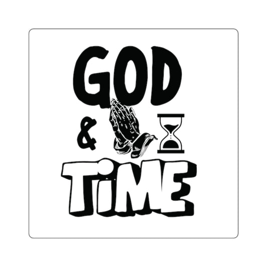 Square Stickers God And Time