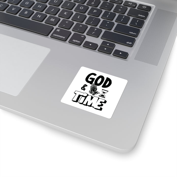 Square Stickers God And Time