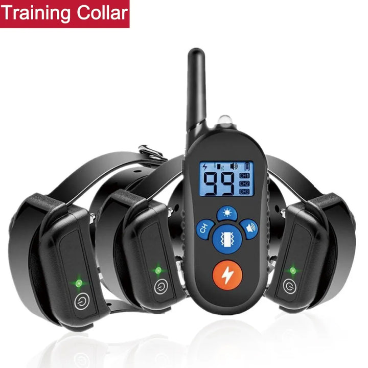 1pc Dog Training Device 20~100 lb Pet Dog Waterproof Collar LCD Long Distance Remote Control Static Electricity/Vibration