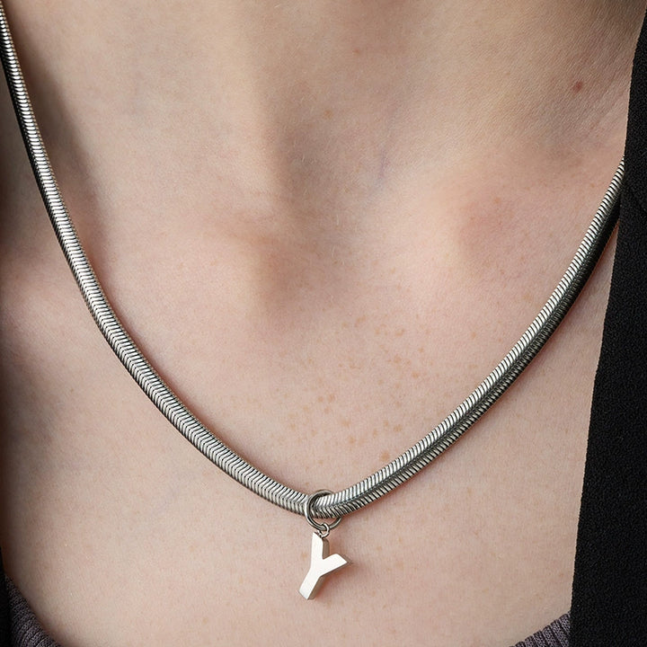 Laraine Yin Minimalist Titanium Steel Elegant Female Pendant