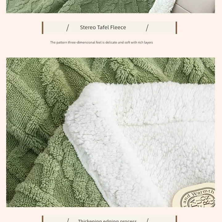 Sofa Blanket Winter Thick Blanket Coral Fleece Dormitory Single Woollen Blanket Office Nap Blanket Fall and Winter Blanket