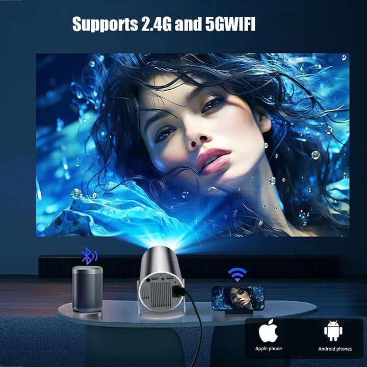 DITONG HY300 PLUS Smart Mini Projector Android 11 Full HD Projector  Support 4K 5G  WiFi 6   Home Movie hy300 pro Projector