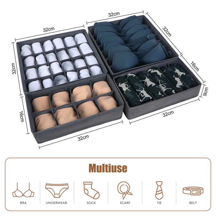 Underwear Bra Socks Storage Box Cabinet Drawer Organizer Socks Scarf Underwear Organizer Box Wardrobe Clothing Storage Organizer