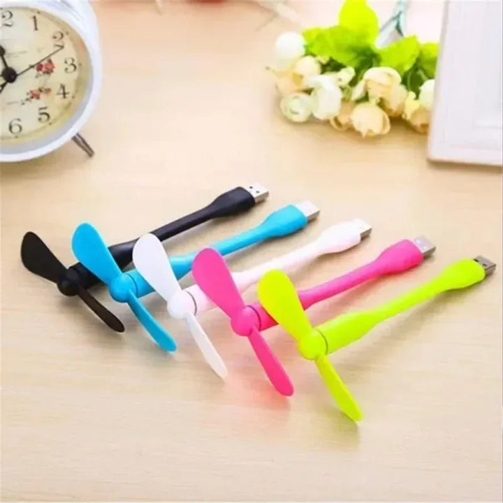 1 Pc USB Mini Flexible Bendable Portable Hand Fan for Power Bank Laptop PC Charger Summer Gadget Fan