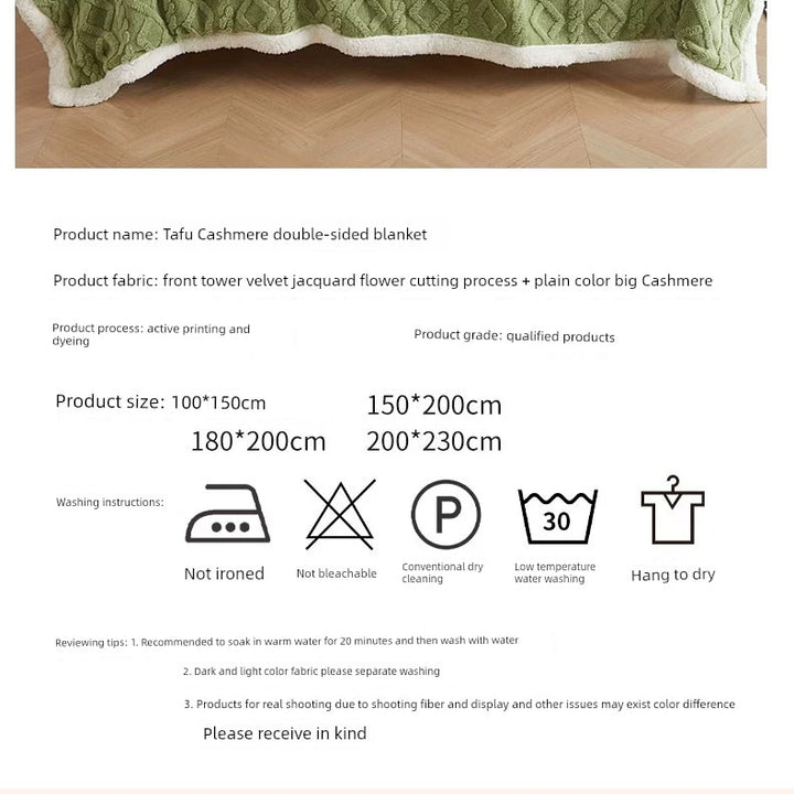 Sofa Blanket Winter Thick Blanket Coral Fleece Dormitory Single Woollen Blanket Office Nap Blanket Fall and Winter Blanket