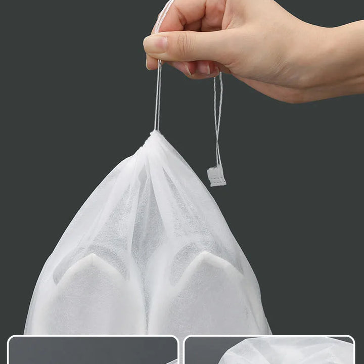 10 PCS Shoe Storage Bag Wardrobe Storage Bag Non-Woven Travel Portable Bag Waterproof Pocket Clothing Sorting Hanging Bag