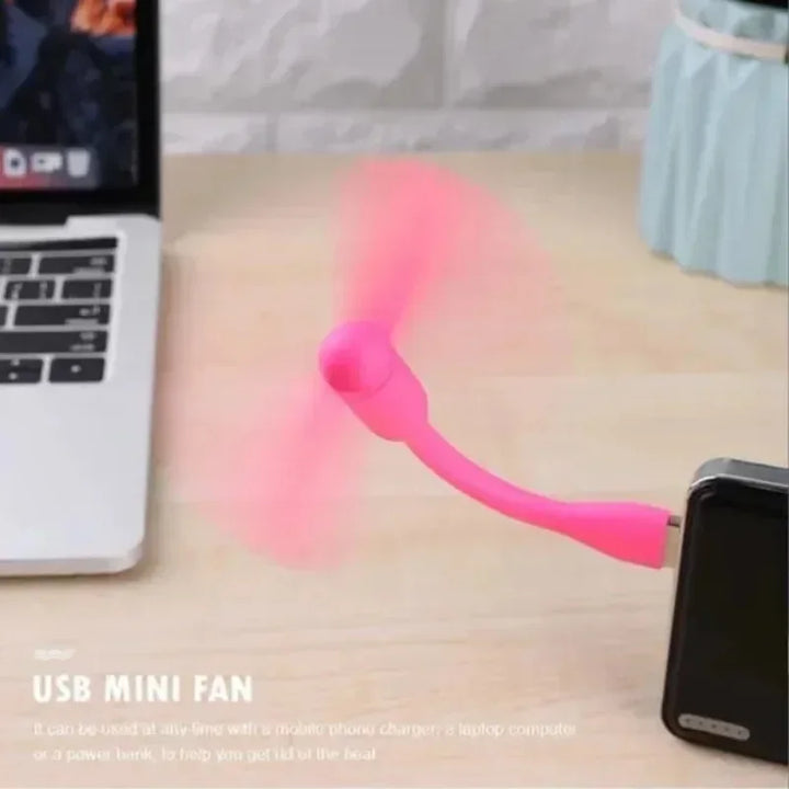 1 Pc USB Mini Flexible Bendable Portable Hand Fan for Power Bank Laptop PC Charger Summer Gadget Fan