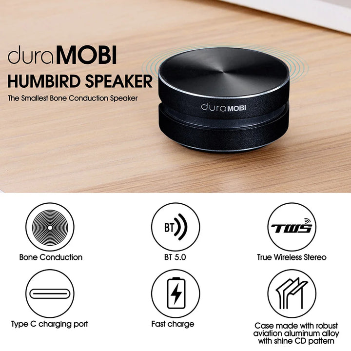 Hummingbird Speaker Wireless Bluetooth 5.0 Speaker Bone Conduction Speaker Mini Portable Stereo Sound Box Built-in Mic