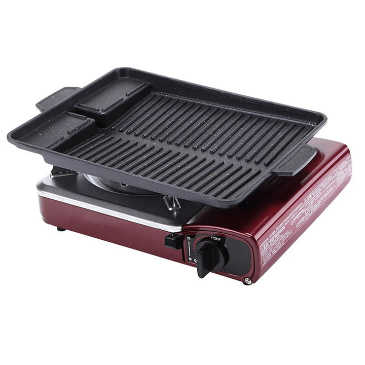 BBQ Grill Pan Plate 32 X 26cm Portable Non-Stick Coating Butane Gas Stove Cooker Plate Rectangle Korean Barbecue Plate