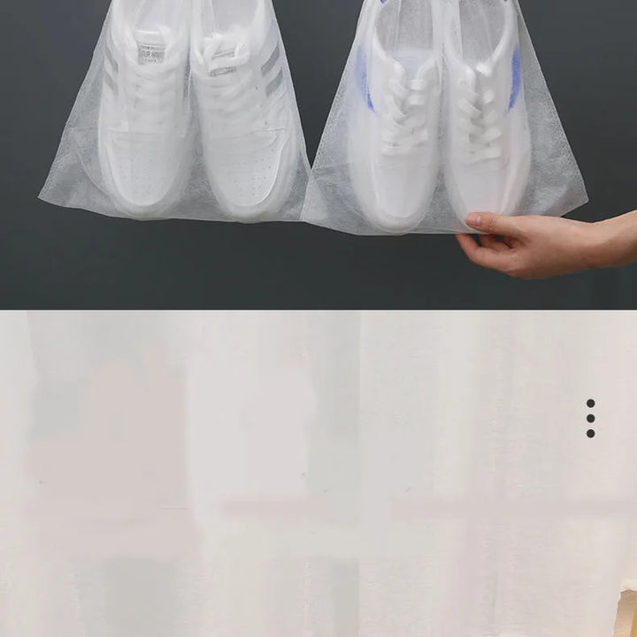 10 PCS Shoe Storage Bag Wardrobe Storage Bag Non-Woven Travel Portable Bag Waterproof Pocket Clothing Sorting Hanging Bag