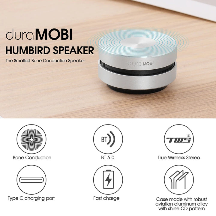 Wirelessly BT Speaker Bone Conduction Speakers Mini Portable Loud Stereo Sound Built-in Mic Sound Box Portable Audio Device