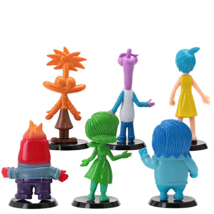 6pcs Inside Out 2 Figure Anime Joy Sadness Angry Action Figurine Fear Disgust Kits Collection Model Toy Gift In Stock