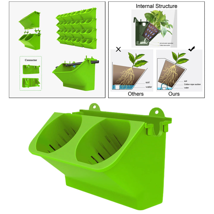 Wall Hanging Planter Vertical Plant Pouch Pot Garden Planter Container Flowers Vegetables Herbs Indoor Outdoor Garden Decor