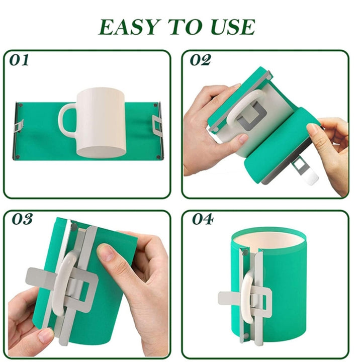 Mug Transfer Sublimation Silicone Mug Wrap Mug Mold 11OZ Cup Clamp Fixture- 11OZ 12OZ 15OZ High Elasticity