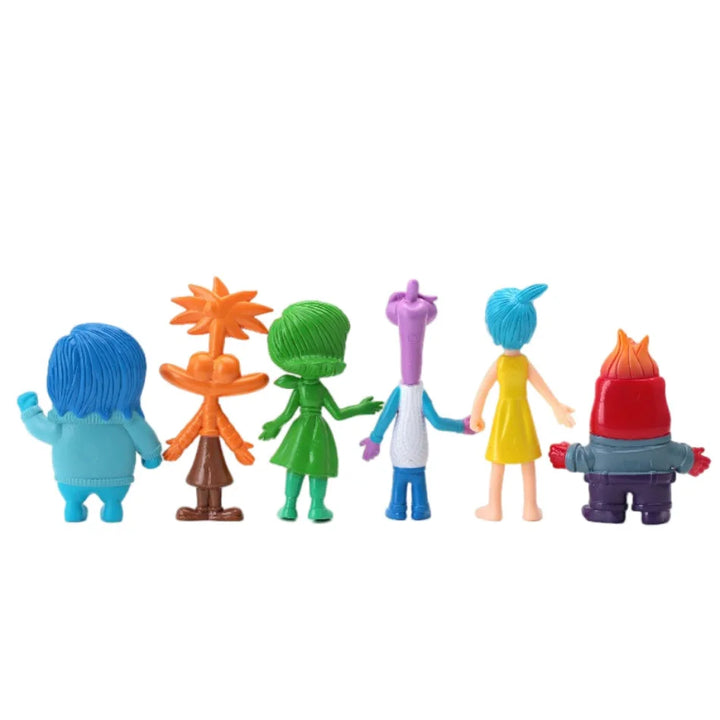 6pcs Inside Out 2 Figure Anime Joy Sadness Angry Action Figurine Fear Disgust Kits Collection Model Toy Gift In Stock