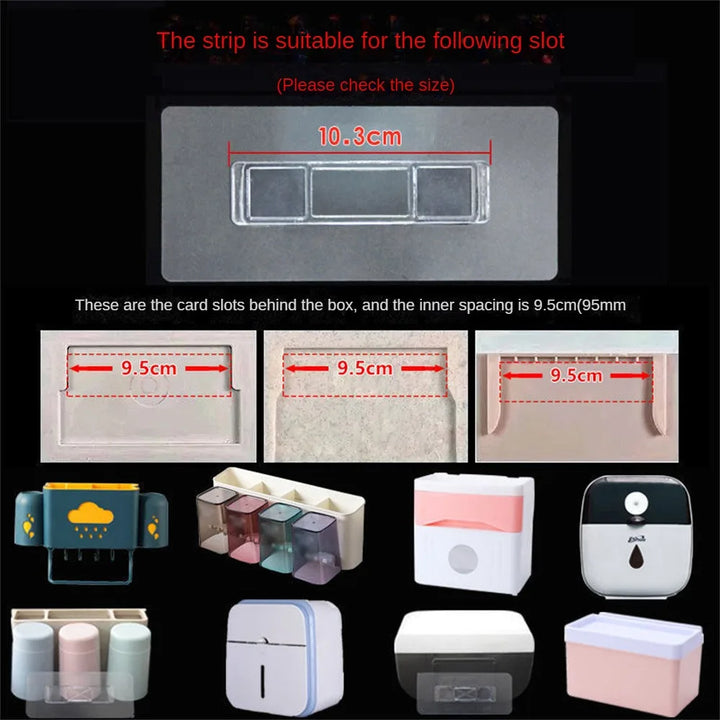 8-1pcs Waterproof Strong Adhesive Hook Punch-free Multifunctional Storage Buckle Bathroom Kitchen Wall Hooks Hanger