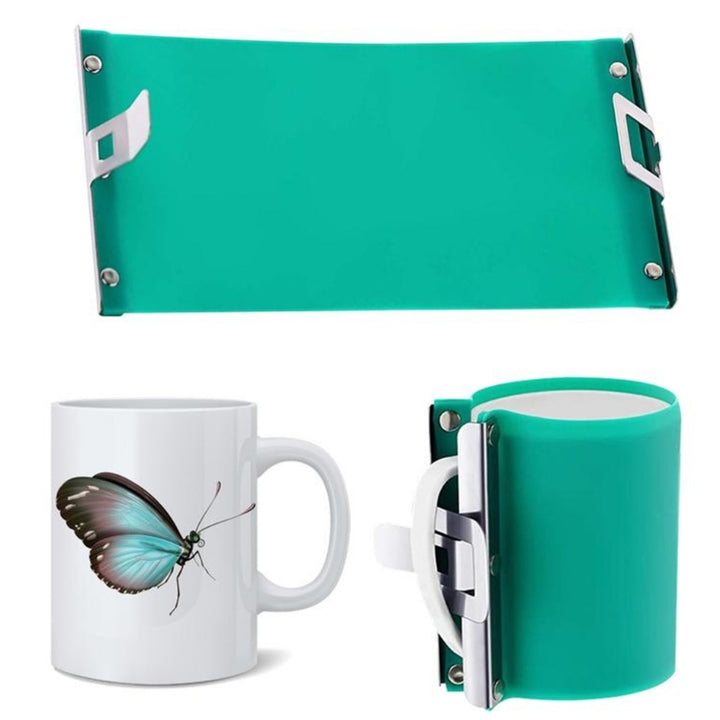 Mug Transfer Sublimation Silicone Mug Wrap Mug Mold 11OZ Cup Clamp Fixture- 11OZ 12OZ 15OZ High Elasticity