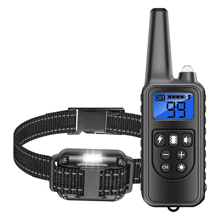 1pc Dog Training Device 20~100 lb Pet Dog Waterproof Collar LCD Long Distance Remote Control Static Electricity/Vibration