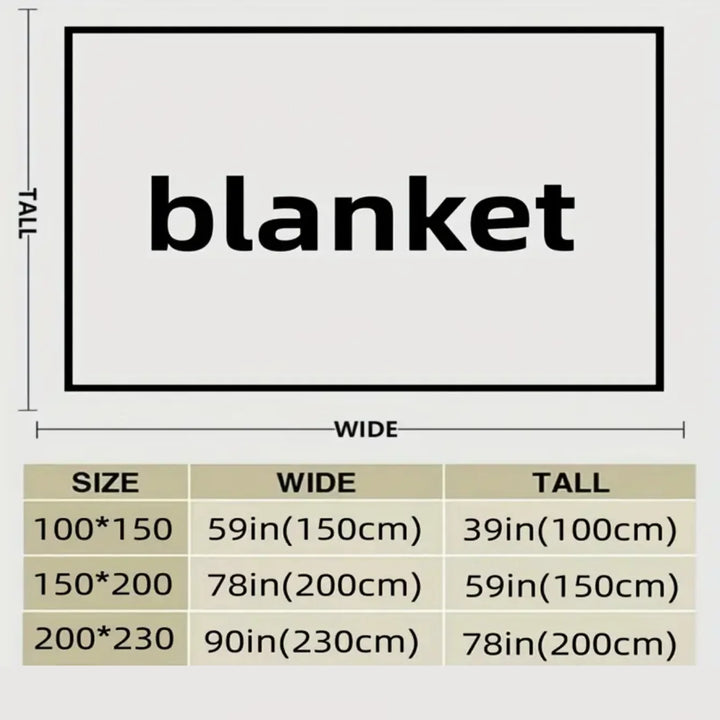 1 Piece of Super Soft Thickeneded Blanket with Wide Terms to Give You a Comfortable and Warm Sleep